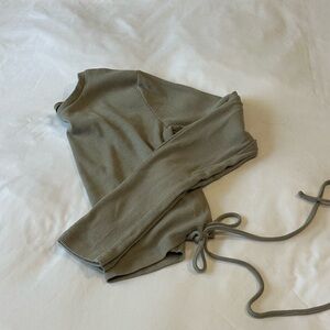 Dynamite Open Back Long Sleeve Top